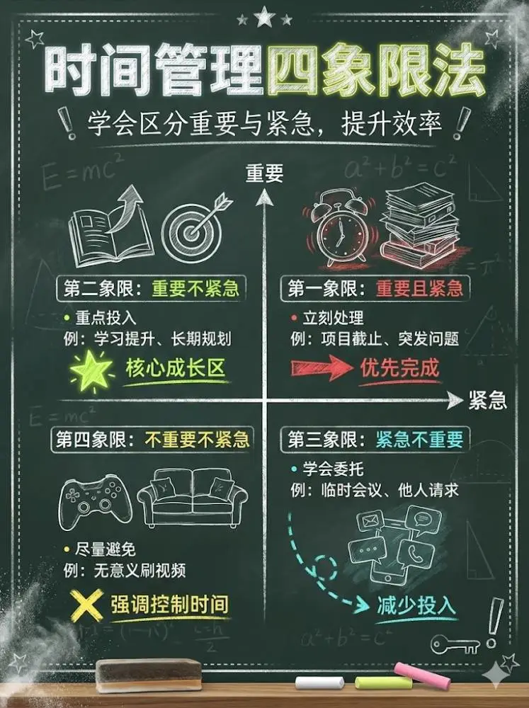 黑板报风格知识科普插图