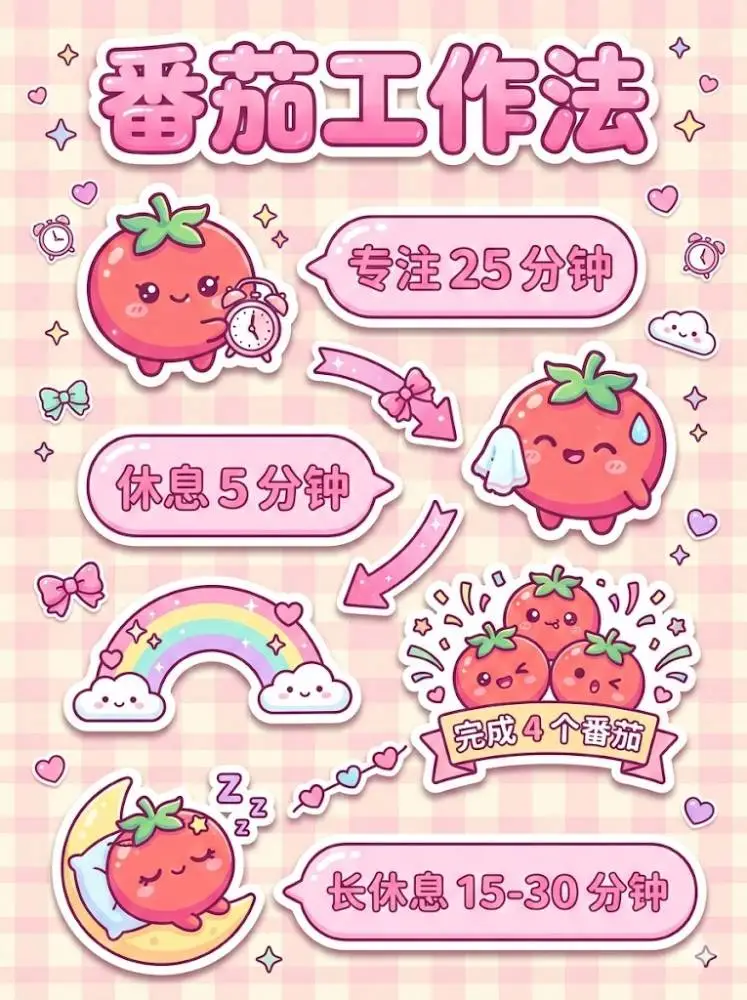可爱卡哇伊贴纸风