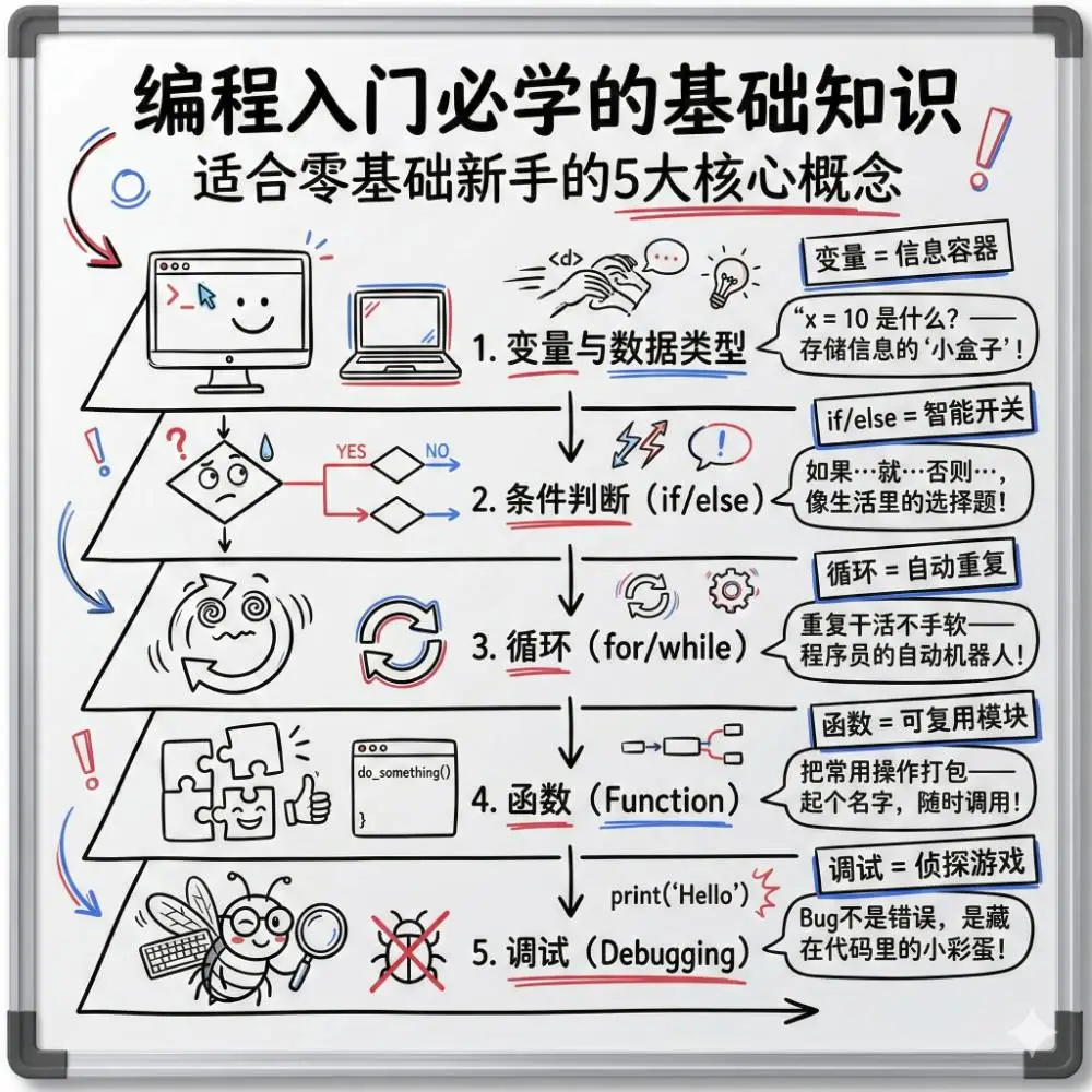白板手绘风格科普插画