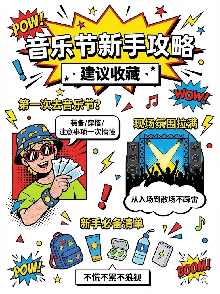 美式波普漫画风社媒插图