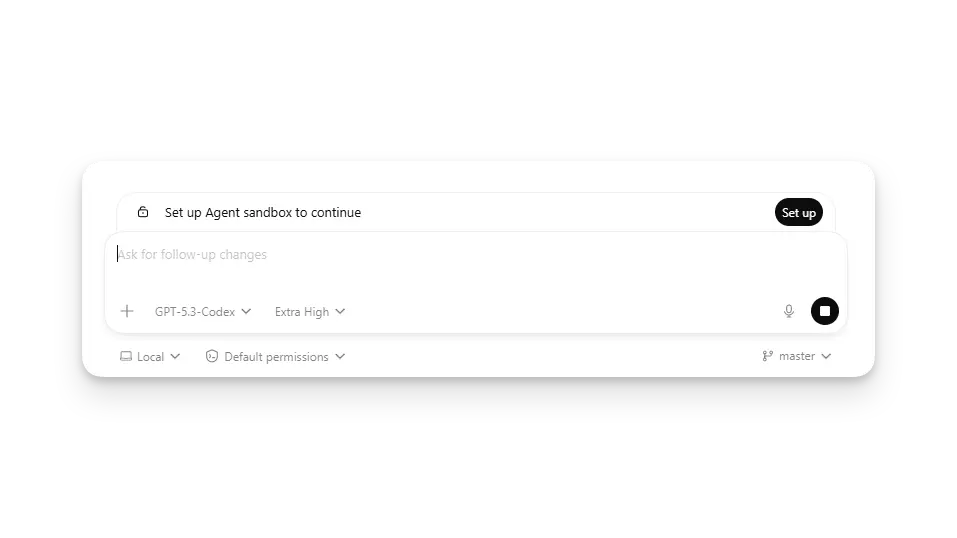 ChatGPT 桌面应用中的 Windows 沙箱设置提示